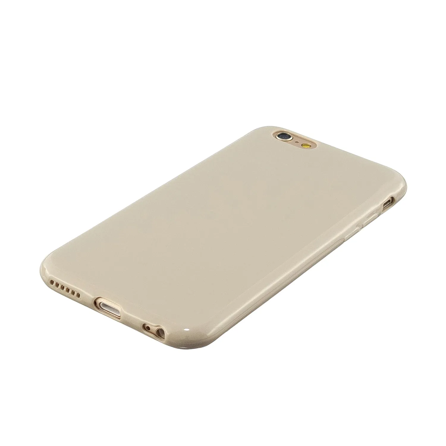For iPhone 5/5S/SE/6/6S/6 Plus/6S Plus/7/8/7 Plus/8 Plus Cellphone Cover Soft TPU Bumper Protector Phone Shell Milk tea