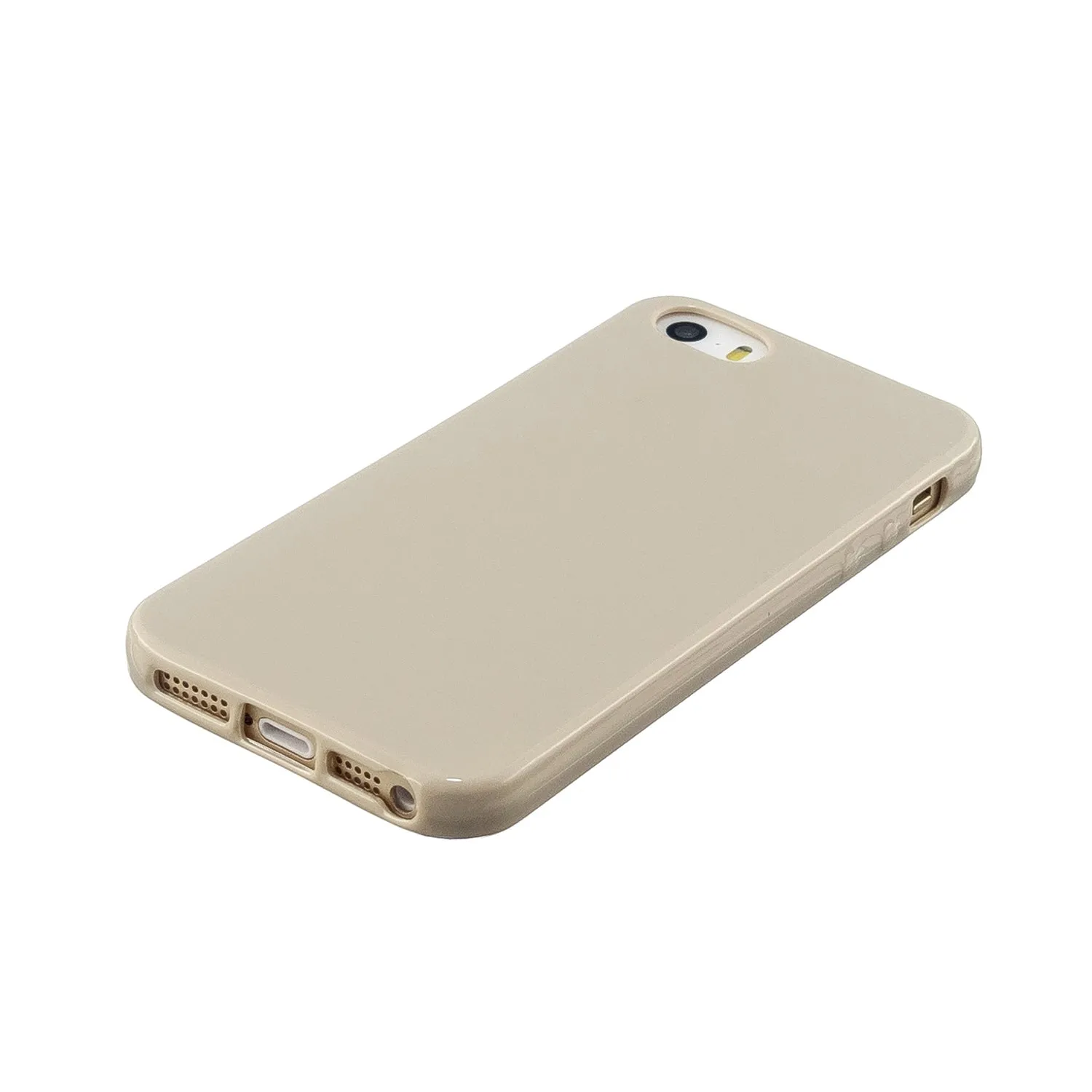 For iPhone 5/5S/SE/6/6S/6 Plus/6S Plus/7/8/7 Plus/8 Plus Cellphone Cover Soft TPU Bumper Protector Phone Shell Milk tea