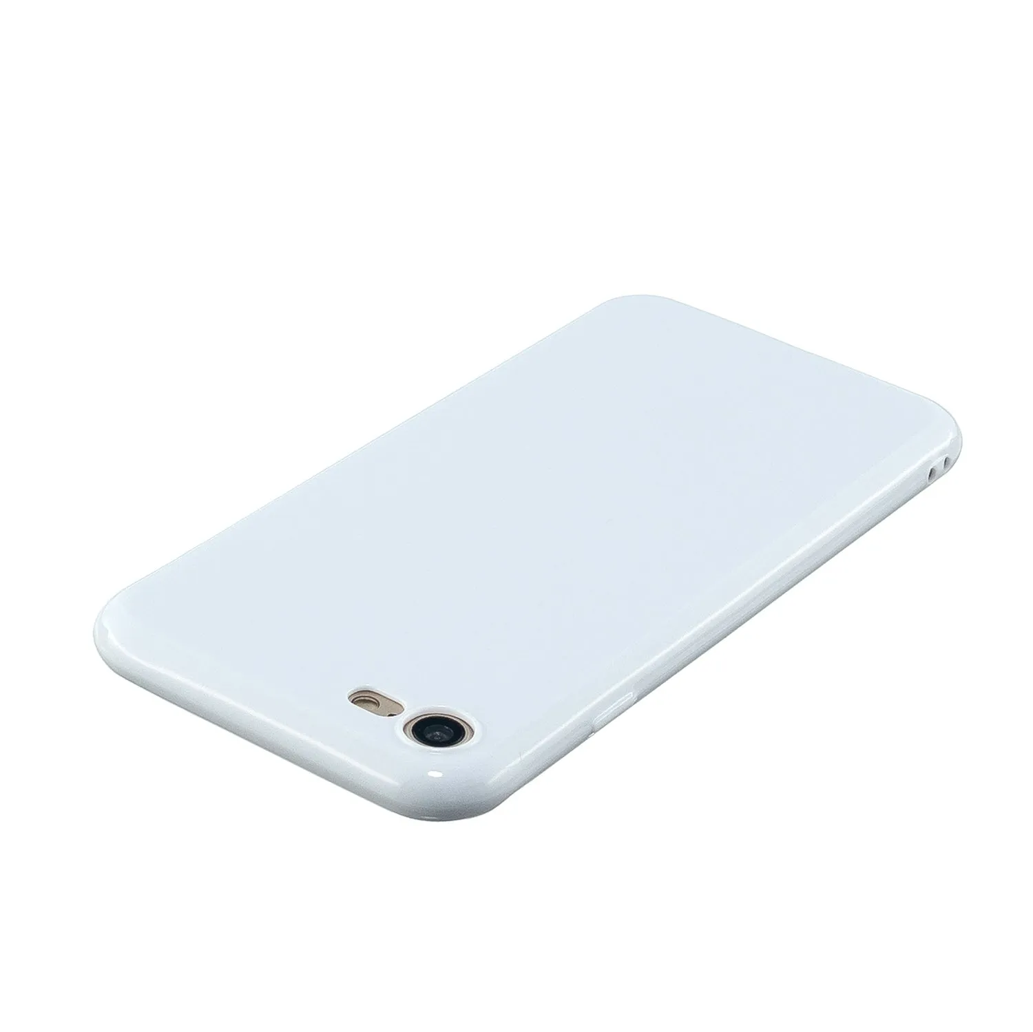 For iPhone 5/5S/SE/6/6S/6 Plus/6S Plus/7/8/7 Plus/8 Plus Cellphone Cover Soft TPU Bumper Protector Phone Shell Milk white