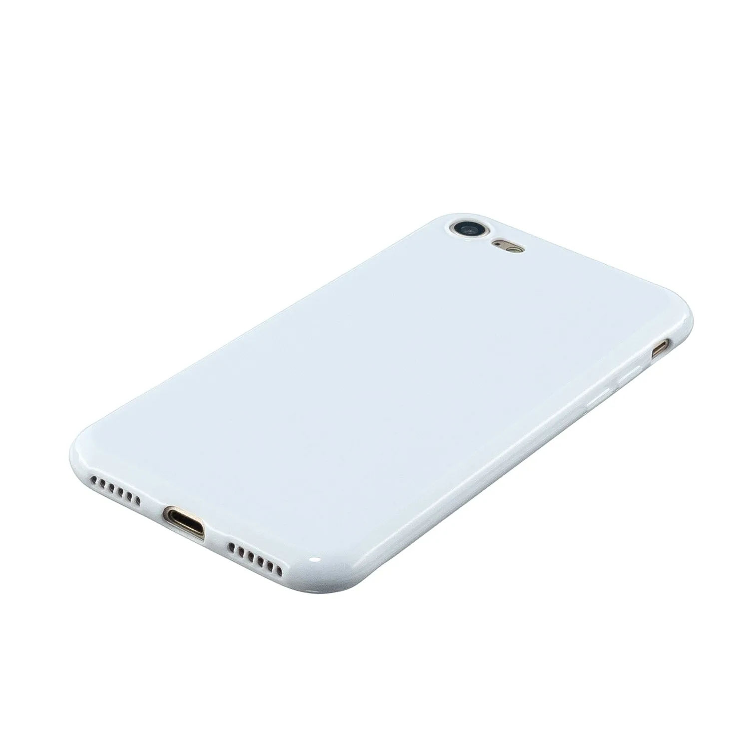 For iPhone 5/5S/SE/6/6S/6 Plus/6S Plus/7/8/7 Plus/8 Plus Cellphone Cover Soft TPU Bumper Protector Phone Shell Milk white