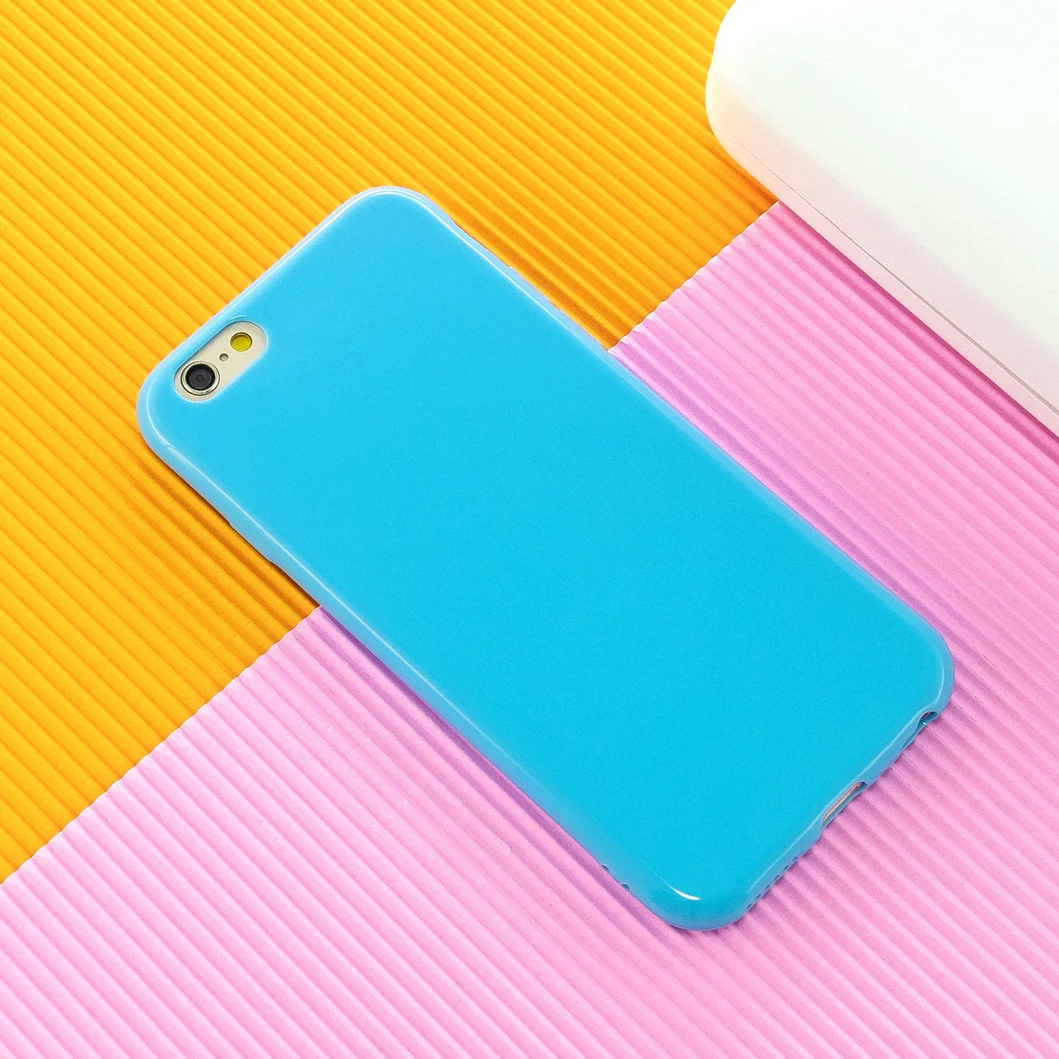 For iPhone 5/5S/SE/6/6S/6 Plus/6S Plus/7/8/7 Plus/8 Plus Cellphone Cover Soft TPU Bumper Protector Phone Shell Ocean blue