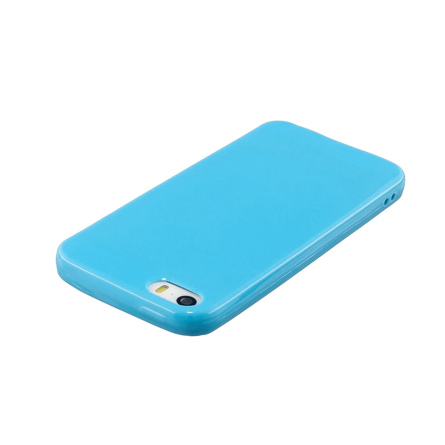 For iPhone 5/5S/SE/6/6S/6 Plus/6S Plus/7/8/7 Plus/8 Plus Cellphone Cover Soft TPU Bumper Protector Phone Shell Ocean blue