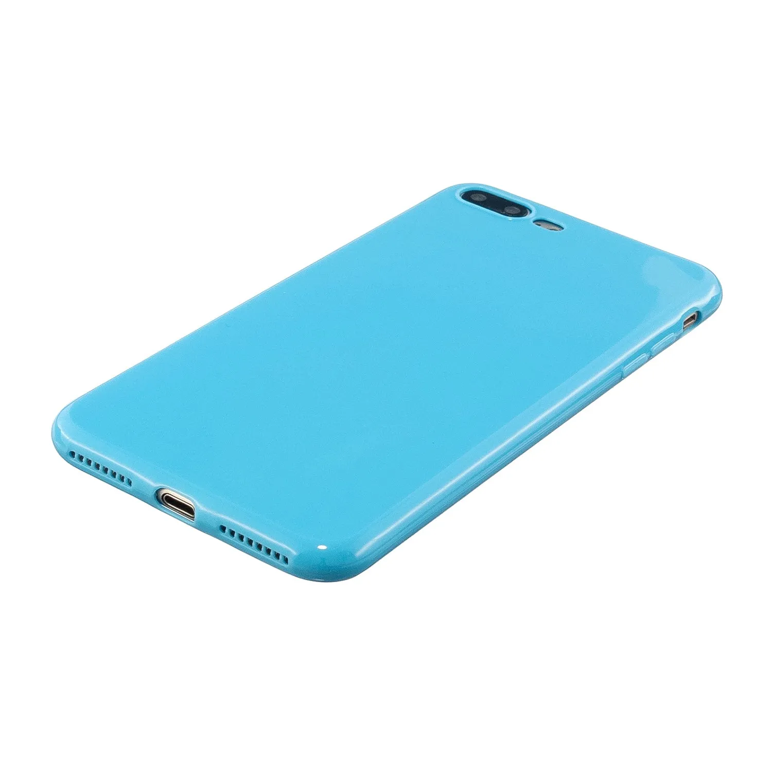 For iPhone 5/5S/SE/6/6S/6 Plus/6S Plus/7/8/7 Plus/8 Plus Cellphone Cover Soft TPU Bumper Protector Phone Shell Ocean blue
