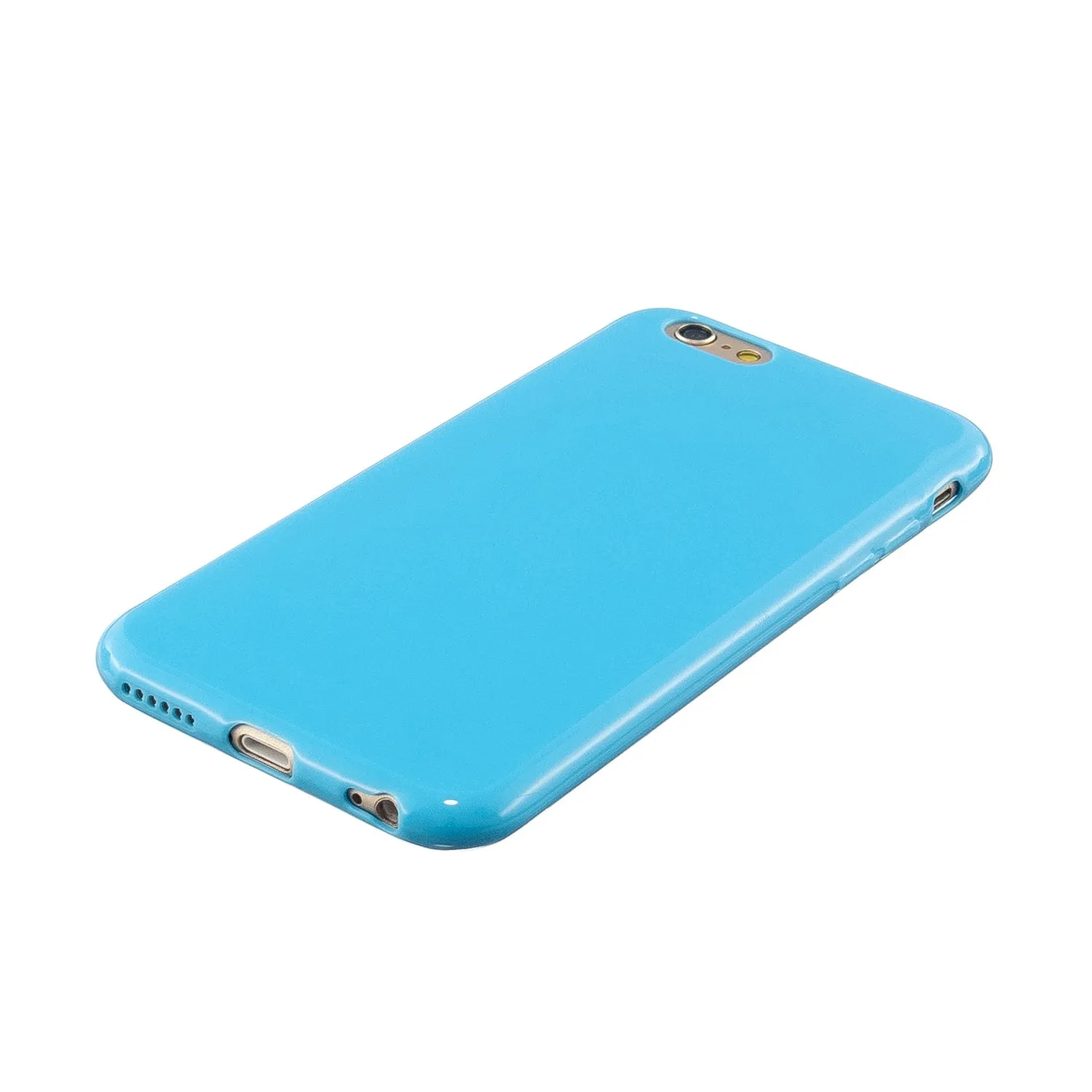 For iPhone 5/5S/SE/6/6S/6 Plus/6S Plus/7/8/7 Plus/8 Plus Cellphone Cover Soft TPU Bumper Protector Phone Shell Ocean blue