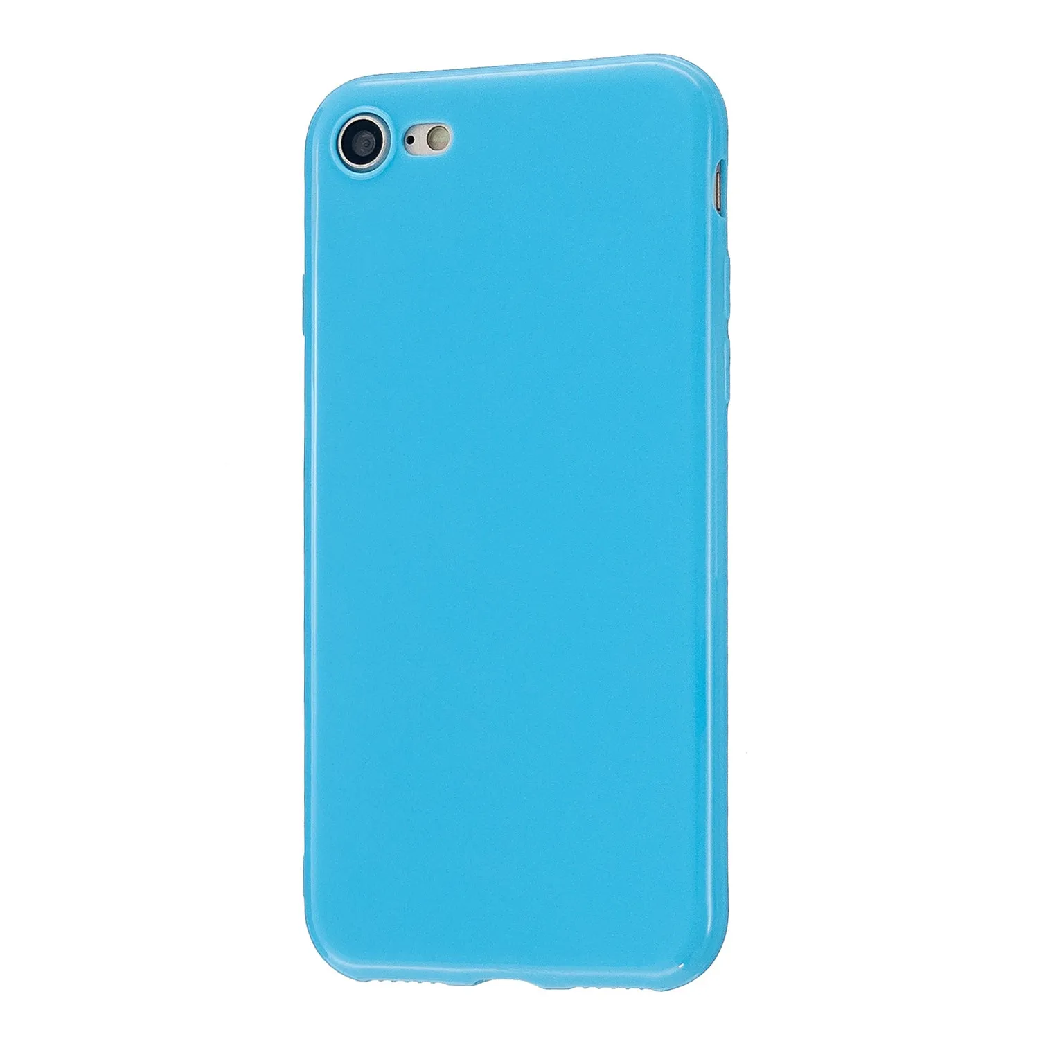 For iPhone 5/5S/SE/6/6S/6 Plus/6S Plus/7/8/7 Plus/8 Plus Cellphone Cover Soft TPU Bumper Protector Phone Shell Ocean blue