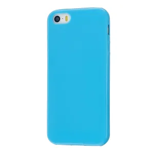 For iPhone 5/5S/SE/6/6S/6 Plus/6S Plus/7/8/7 Plus/8 Plus Cellphone Cover Soft TPU Bumper Protector Phone Shell Ocean blue