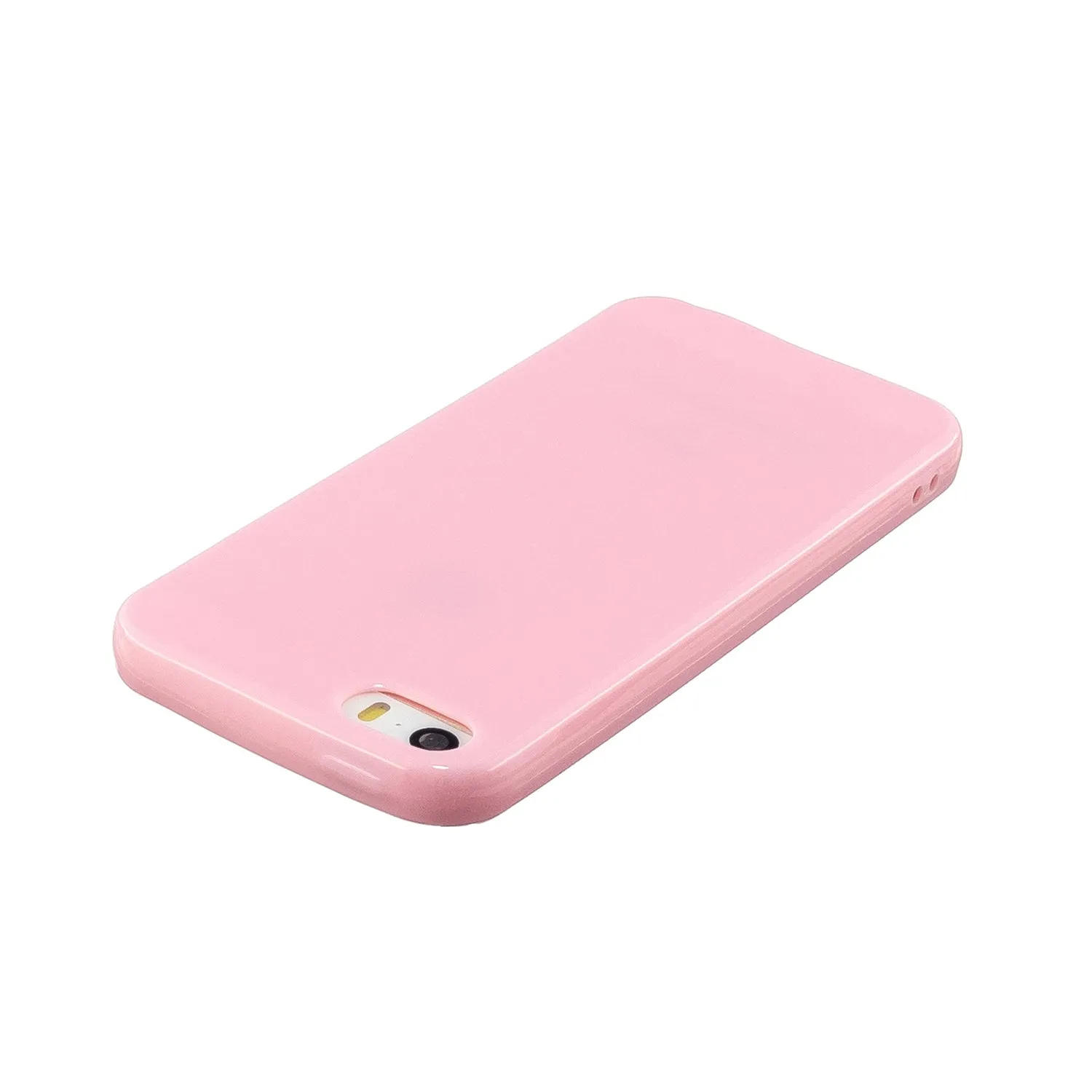 For iPhone 5/5S/SE/6/6S/6 Plus/6S Plus/7/8/7 Plus/8 Plus Cellphone Cover Soft TPU Bumper Protector Phone Shell Rose pink