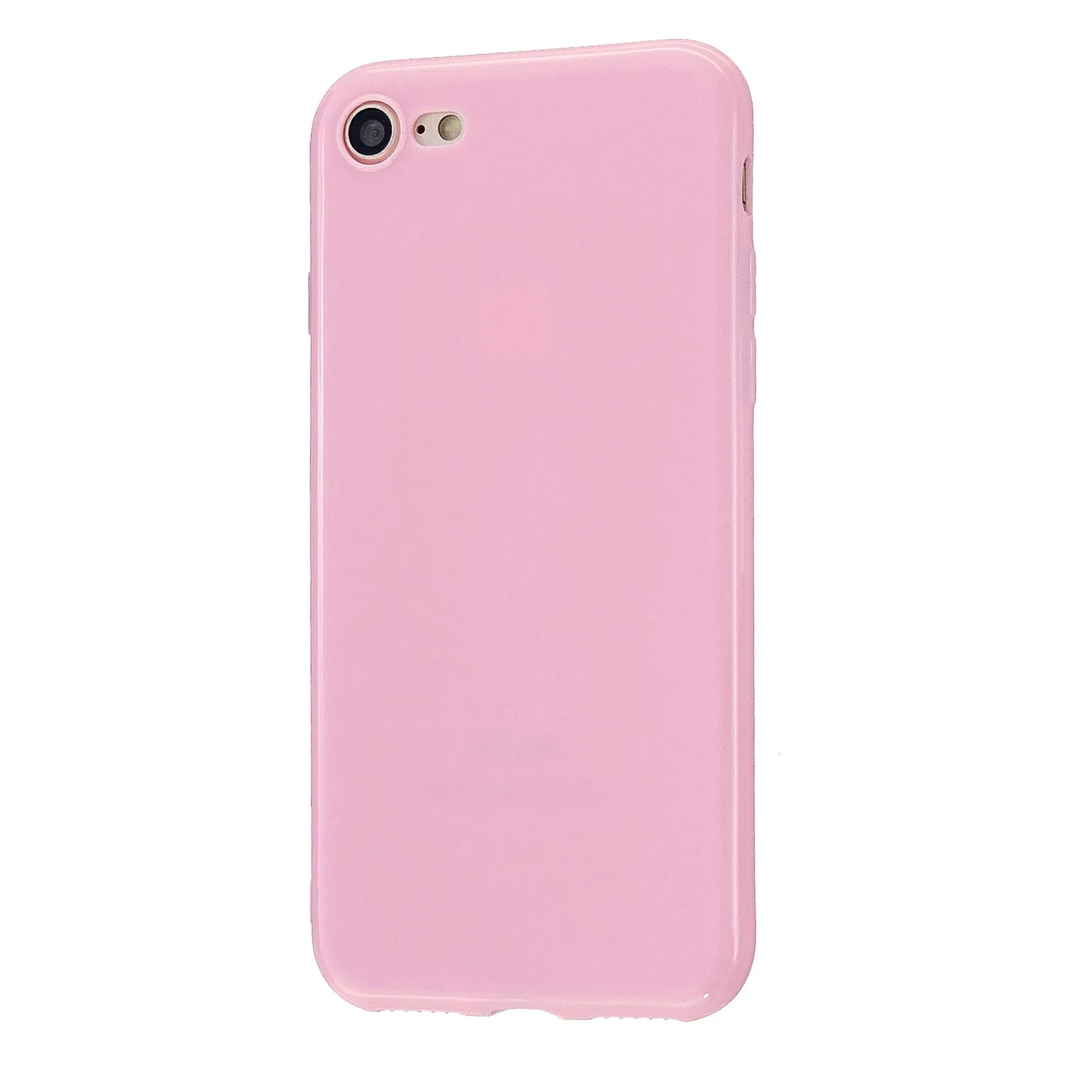 For iPhone 5/5S/SE/6/6S/6 Plus/6S Plus/7/8/7 Plus/8 Plus Cellphone Cover Soft TPU Bumper Protector Phone Shell Rose pink