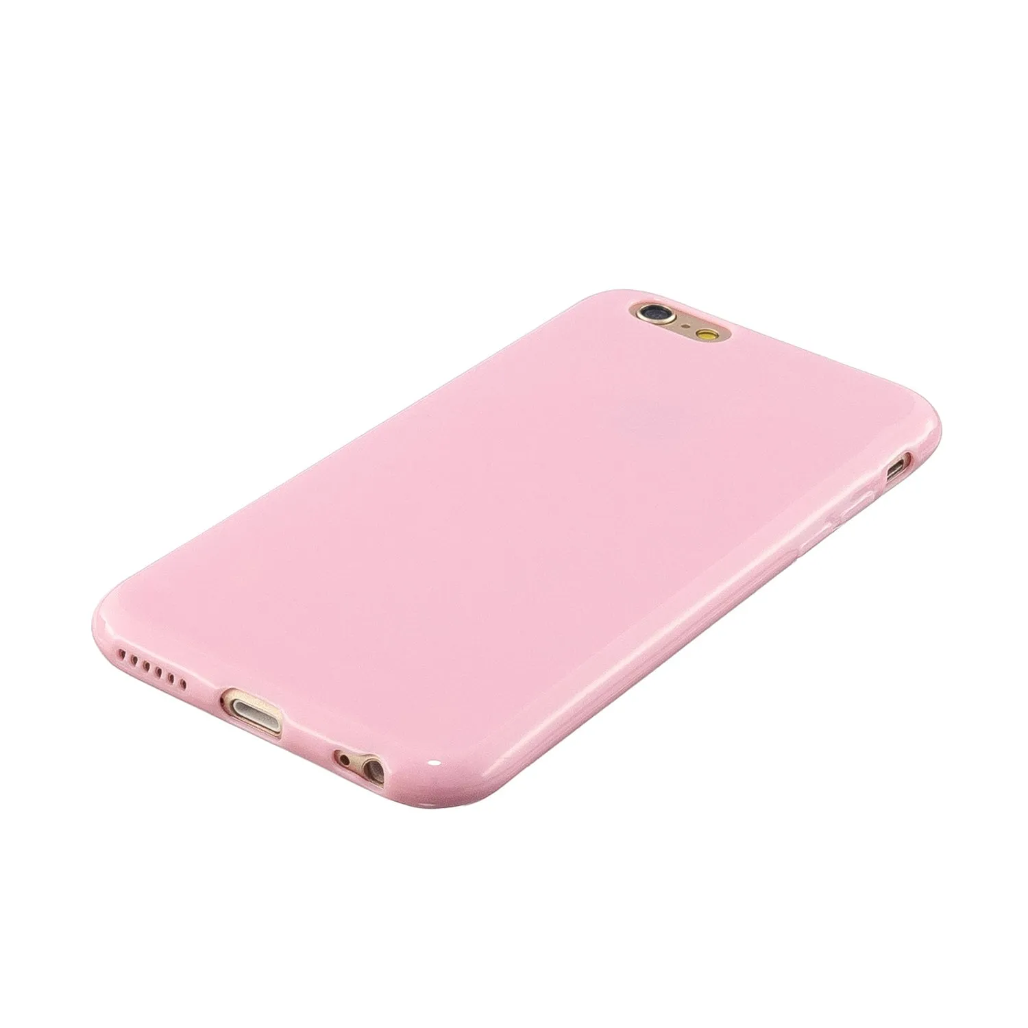 For iPhone 5/5S/SE/6/6S/6 Plus/6S Plus/7/8/7 Plus/8 Plus Cellphone Cover Soft TPU Bumper Protector Phone Shell Rose pink