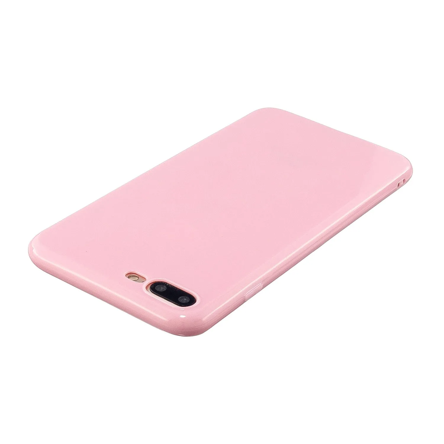 For iPhone 5/5S/SE/6/6S/6 Plus/6S Plus/7/8/7 Plus/8 Plus Cellphone Cover Soft TPU Bumper Protector Phone Shell Rose pink