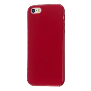 For iPhone 5/5S/SE/6/6S/6 Plus/6S Plus/7/8/7 Plus/8 Plus Cellphone Cover Soft TPU Bumper Protector Phone Shell Rose red