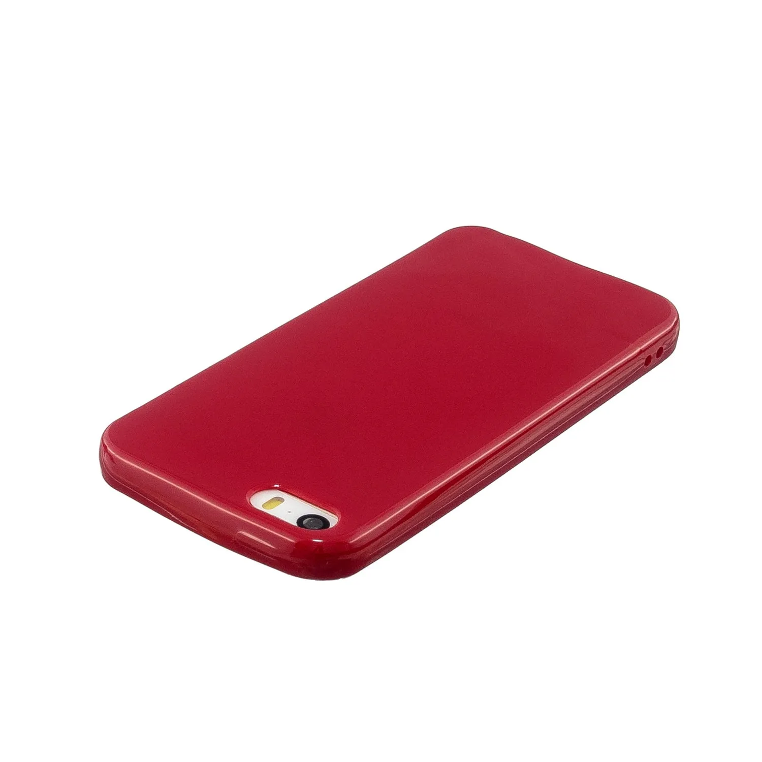 For iPhone 5/5S/SE/6/6S/6 Plus/6S Plus/7/8/7 Plus/8 Plus Cellphone Cover Soft TPU Bumper Protector Phone Shell Rose red