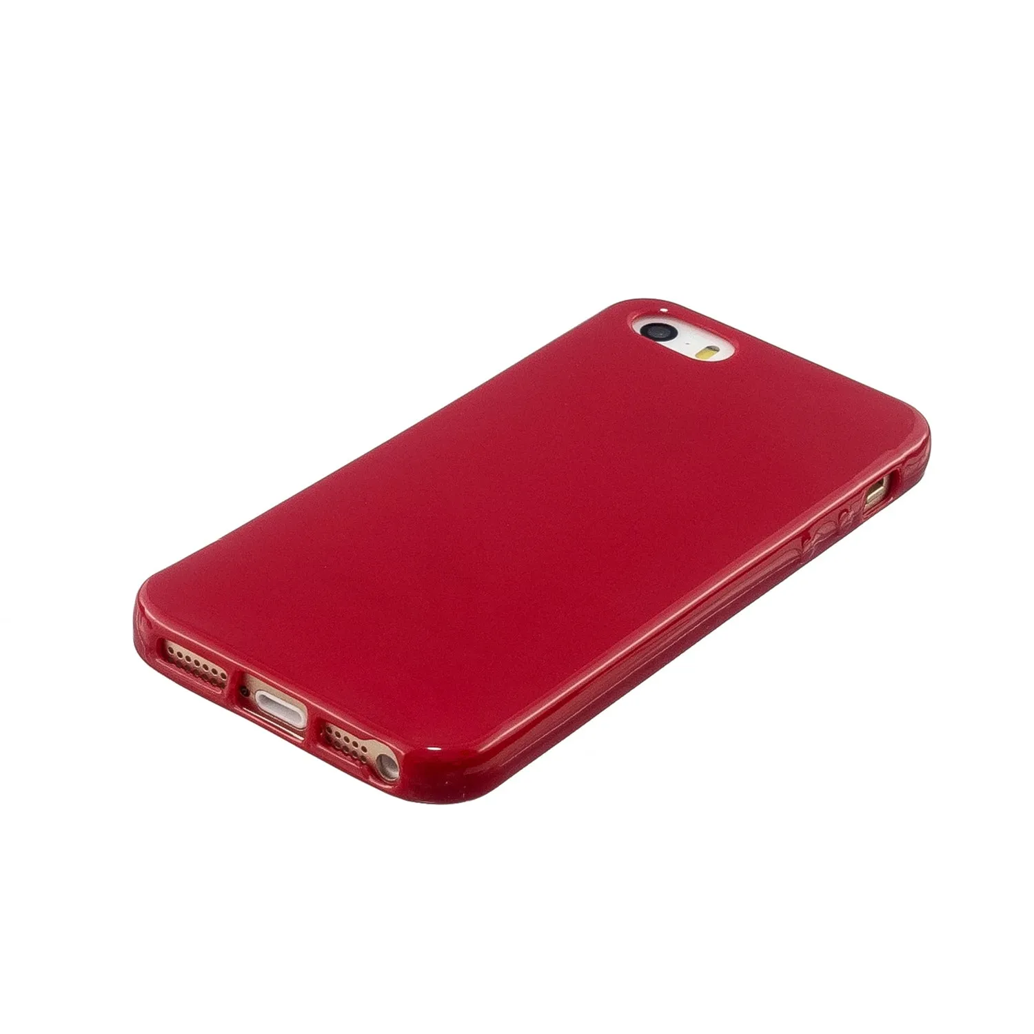 For iPhone 5/5S/SE/6/6S/6 Plus/6S Plus/7/8/7 Plus/8 Plus Cellphone Cover Soft TPU Bumper Protector Phone Shell Rose red