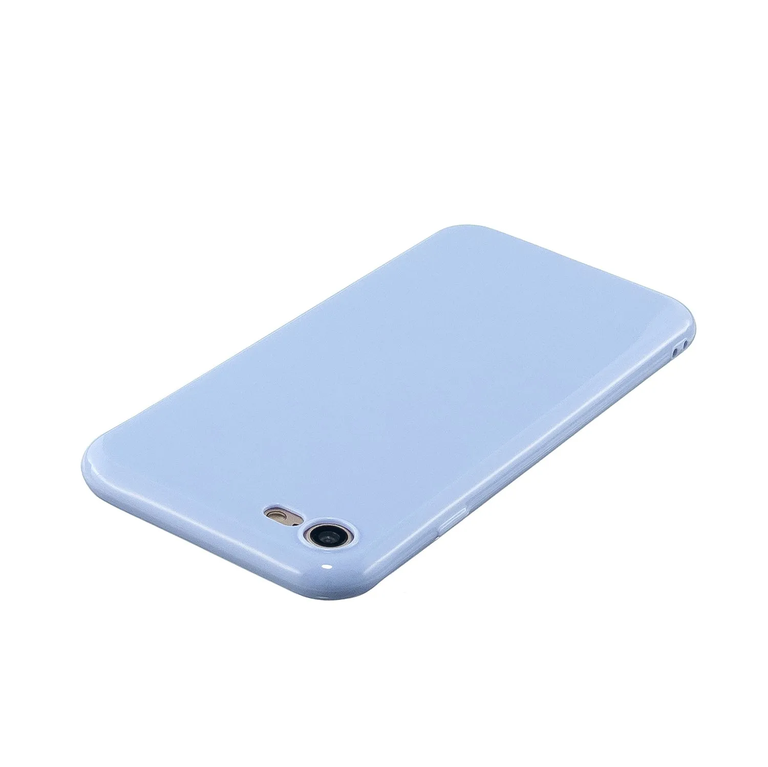 For iPhone 5/5S/SE/6/6S/6 Plus/6S Plus/7/8/7 Plus/8 Plus Cellphone Cover Soft TPU Bumper Protector Phone Shell Taro purple