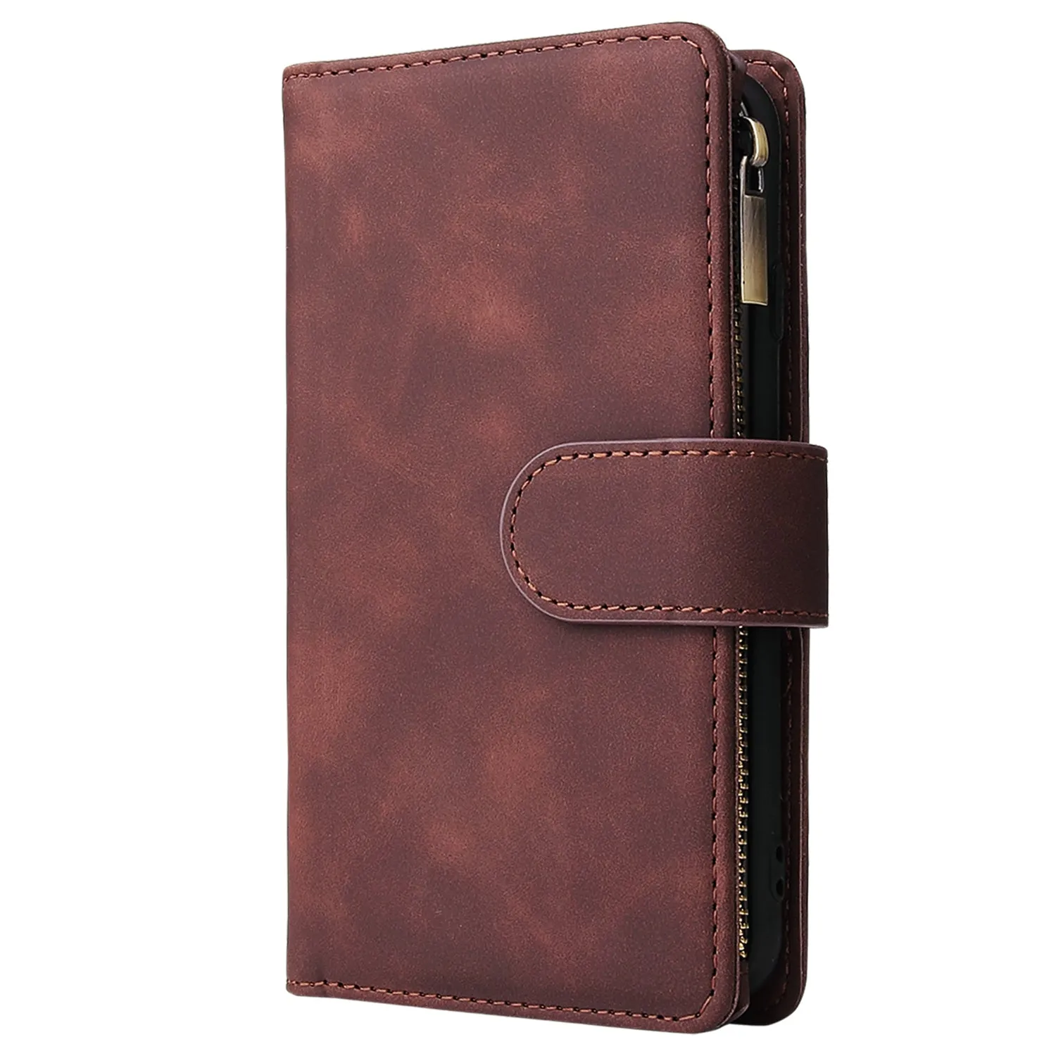 For iPhone 6 / 6S iPhone 6 plus / 6S plus iPhone 7 / 8 iPhone 7 plus / 8 plus Smart Phone Cover Coin Pocket with Cards Bracket Zipper Phone PU Leather Case Phone Cover  iPhone 6 plus / 6S plus