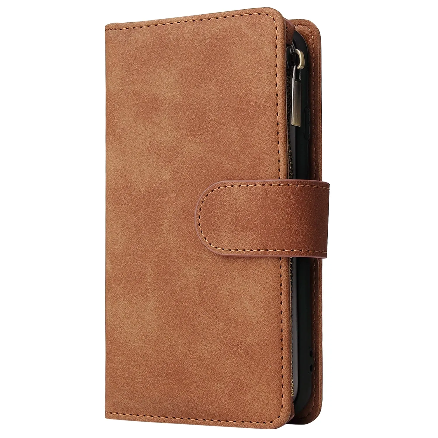 For iPhone 6 / 6S iPhone 6 plus / 6S plus iPhone 7 / 8 iPhone 7 plus / 8 plus Smart Phone Cover Coin Pocket with Cards Bracket Zipper Phone PU Leather Case Phone Cover  iPhone 6 plus / 6S plus