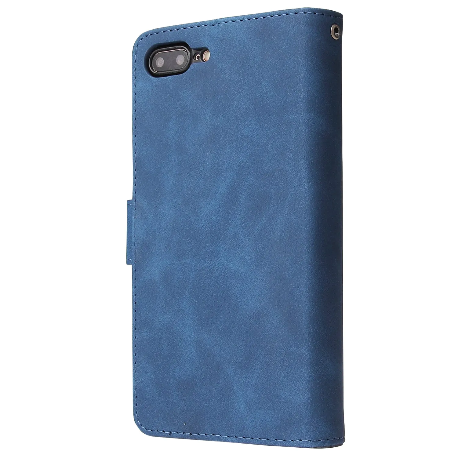 For iPhone 6 / 6S iPhone 6 plus / 6S plus iPhone 7 / 8 iPhone 7 plus / 8 plus Smart Phone Cover Coin Pocket with Cards Bracket Zipper Phone PU Leather Case Phone Cover  iPhone 7 plus / 8 plus