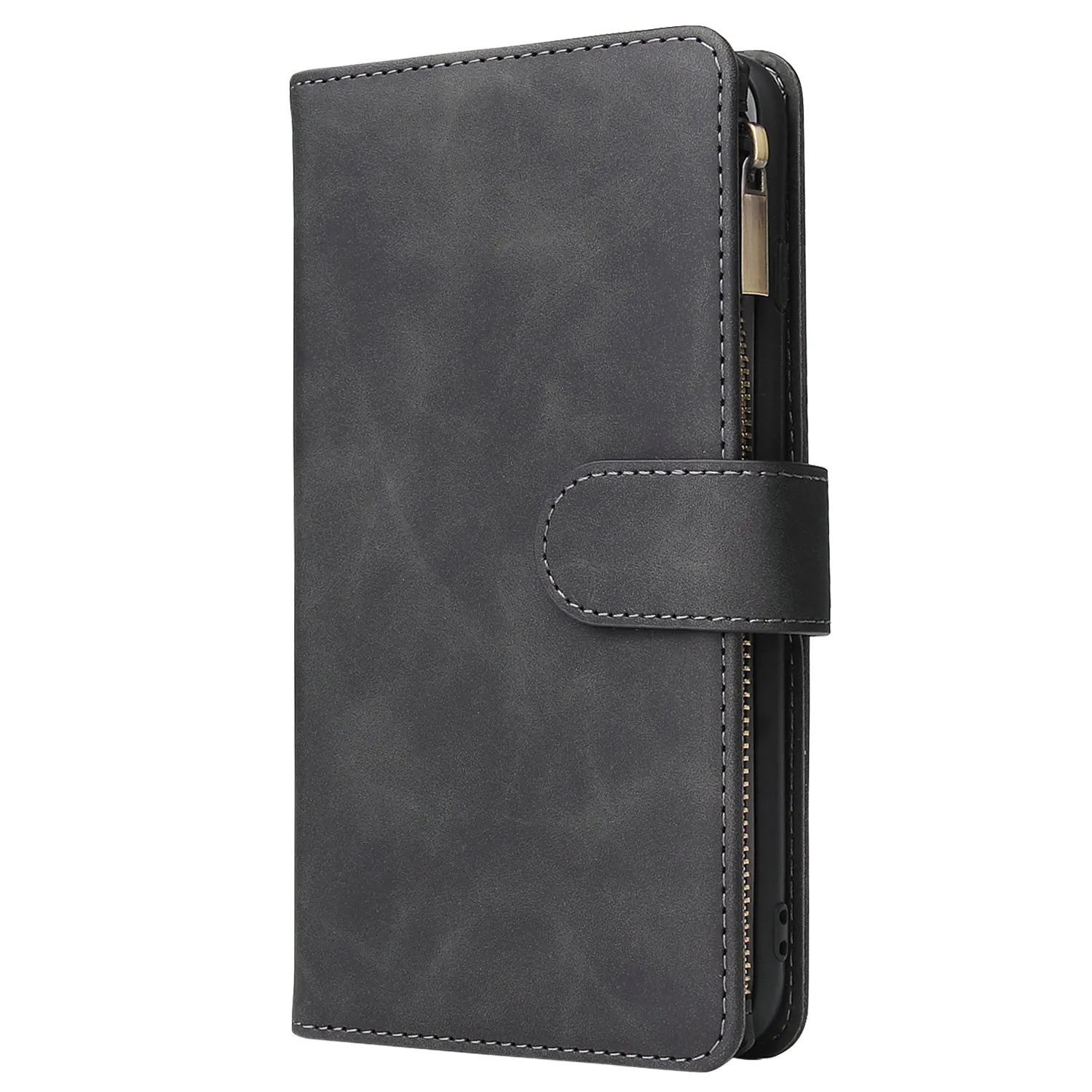 For iPhone 6 / 6S iPhone 6 plus / 6S plus iPhone 7 / 8 iPhone 7 plus / 8 plus Smart Phone Cover Coin Pocket with Cards Bracket Zipper Phone PU Leather Case Phone Cover  iPhone 7 plus / 8 plus