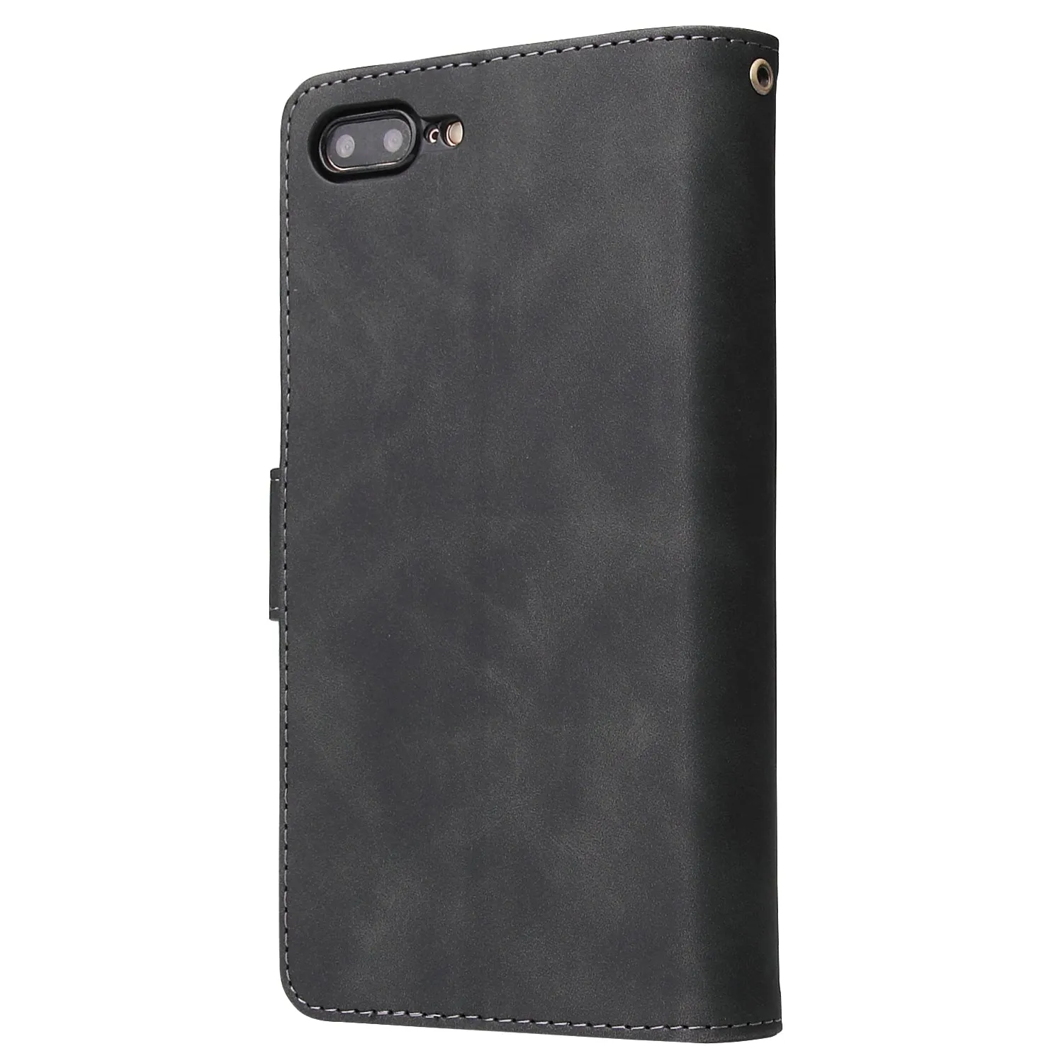 For iPhone 6 / 6S iPhone 6 plus / 6S plus iPhone 7 / 8 iPhone 7 plus / 8 plus Smart Phone Cover Coin Pocket with Cards Bracket Zipper Phone PU Leather Case Phone Cover  iPhone 7 plus / 8 plus