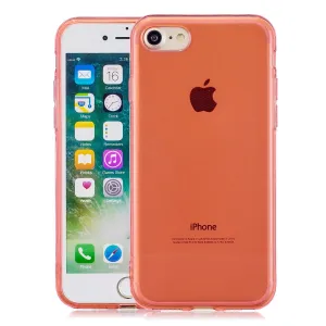 for iPhone 6/6S / 6 Plus/6S Plus / 7/8 / 7 Plus/8 Plus Clear Colorful TPU Back Cover Cellphone Case Shell Red