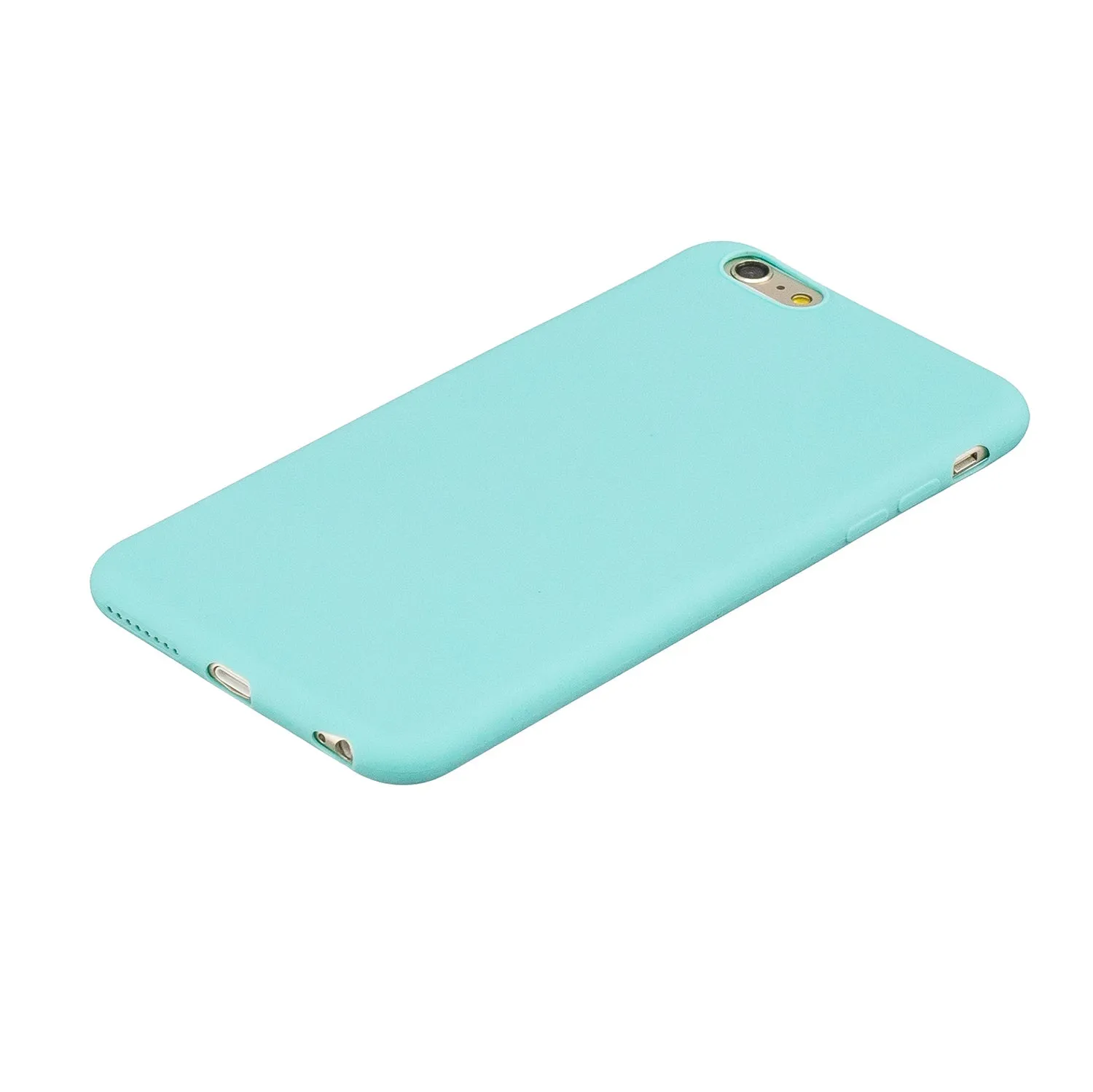 for iPhone 6/6S Lovely Candy Color Matte TPU Anti-scratch Non-slip Protective Cover Back Case Light blue