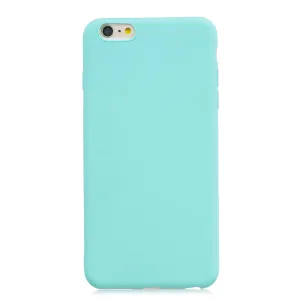 for iPhone 6/6S Lovely Candy Color Matte TPU Anti-scratch Non-slip Protective Cover Back Case Light blue