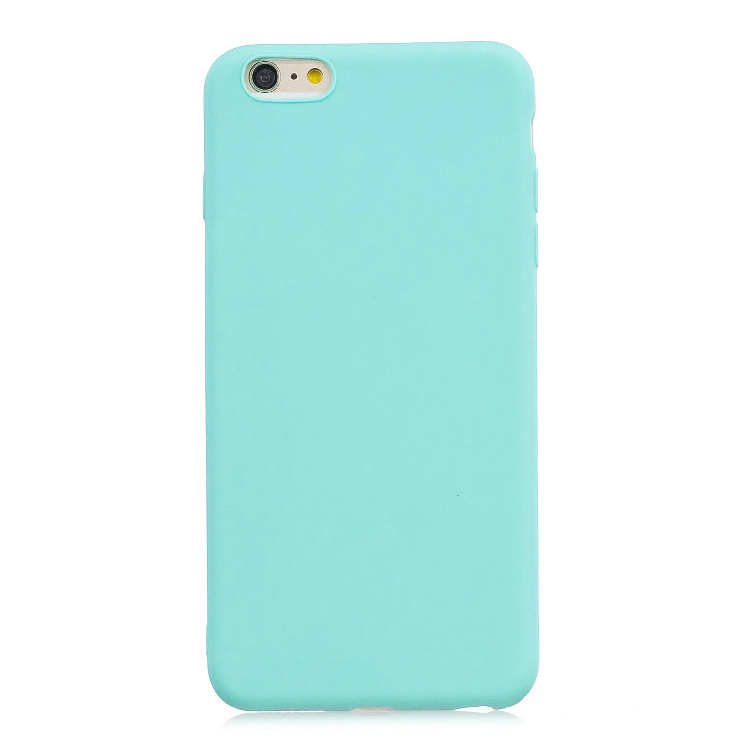 for iPhone 6/6S Lovely Candy Color Matte TPU Anti-scratch Non-slip Protective Cover Back Case Light blue