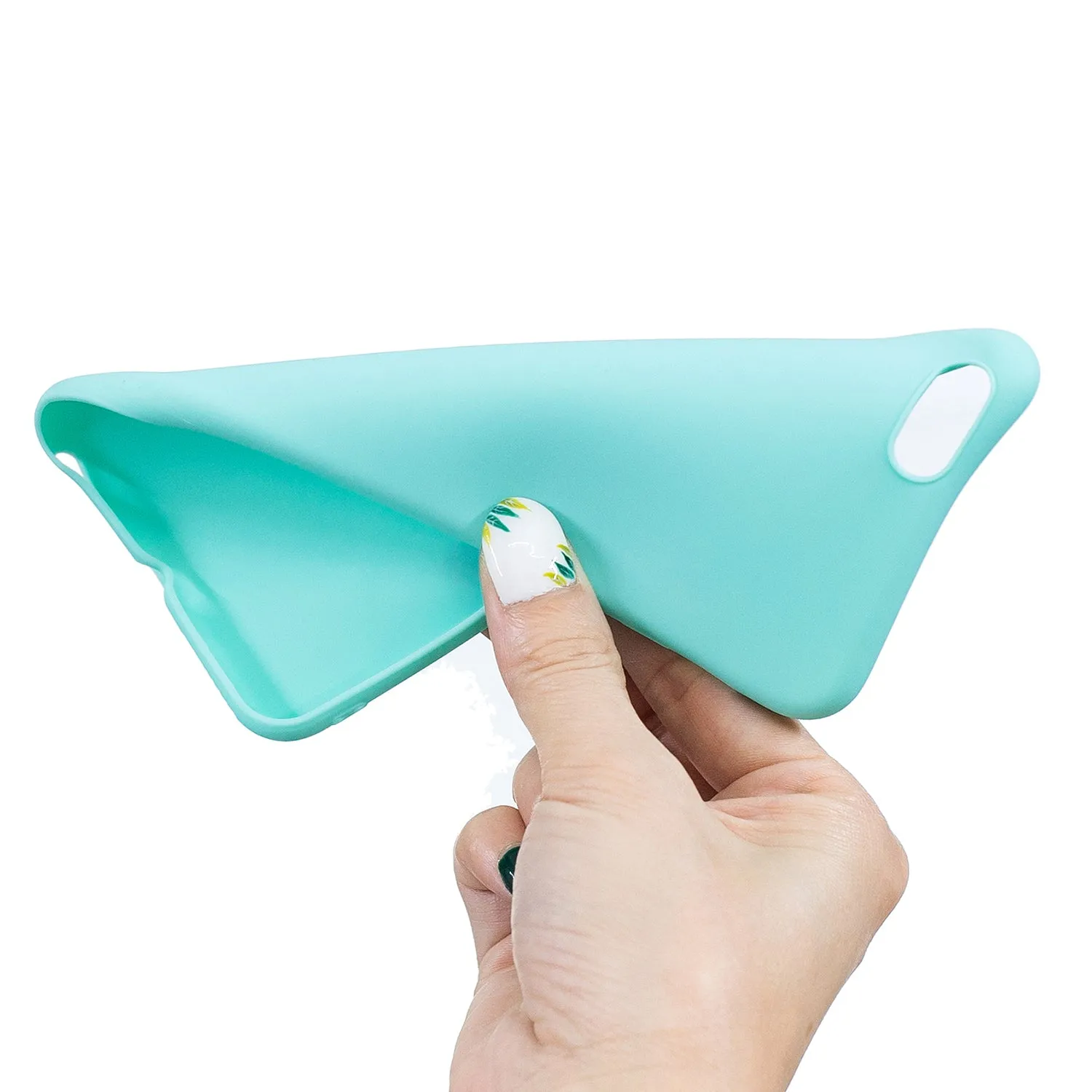 for iPhone 6/6S Lovely Candy Color Matte TPU Anti-scratch Non-slip Protective Cover Back Case Light blue