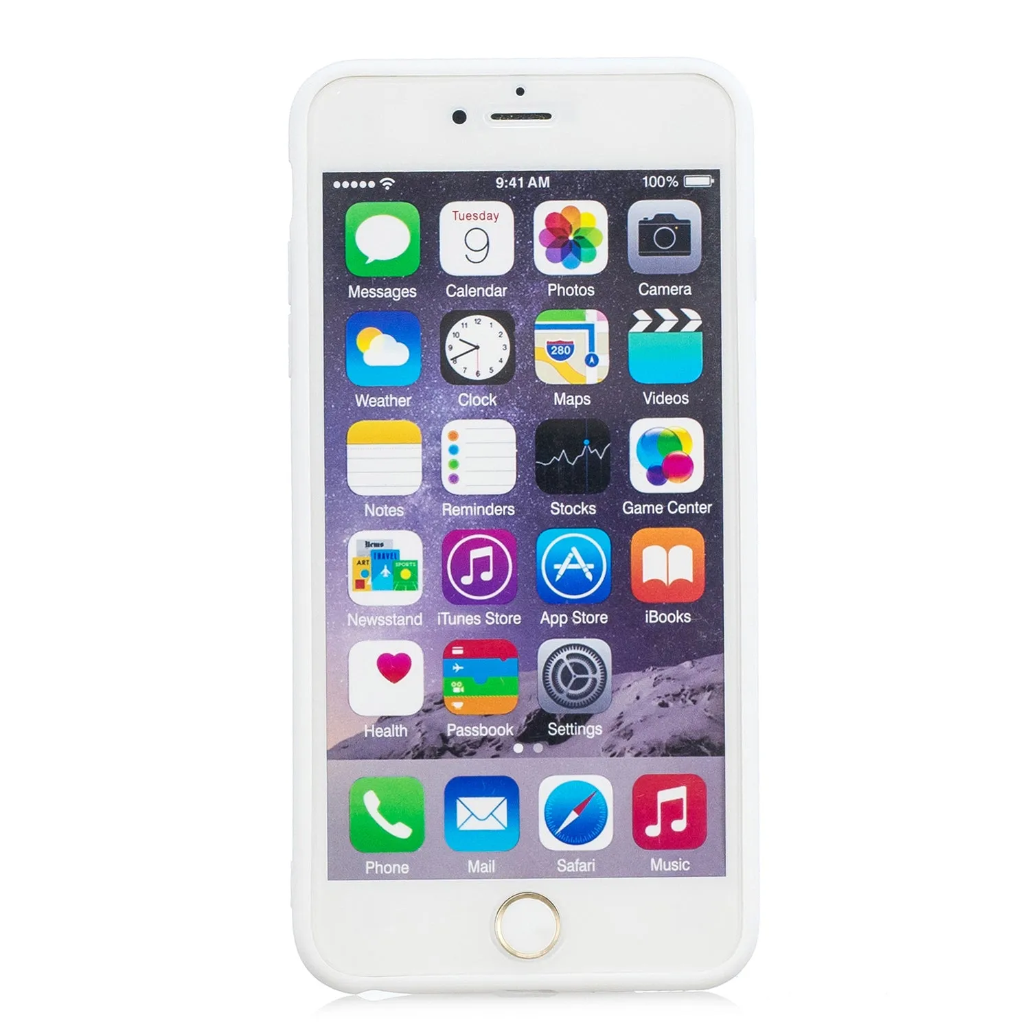 for iPhone 6/6S Lovely Candy Color Matte TPU Anti-scratch Non-slip Protective Cover Back Case red