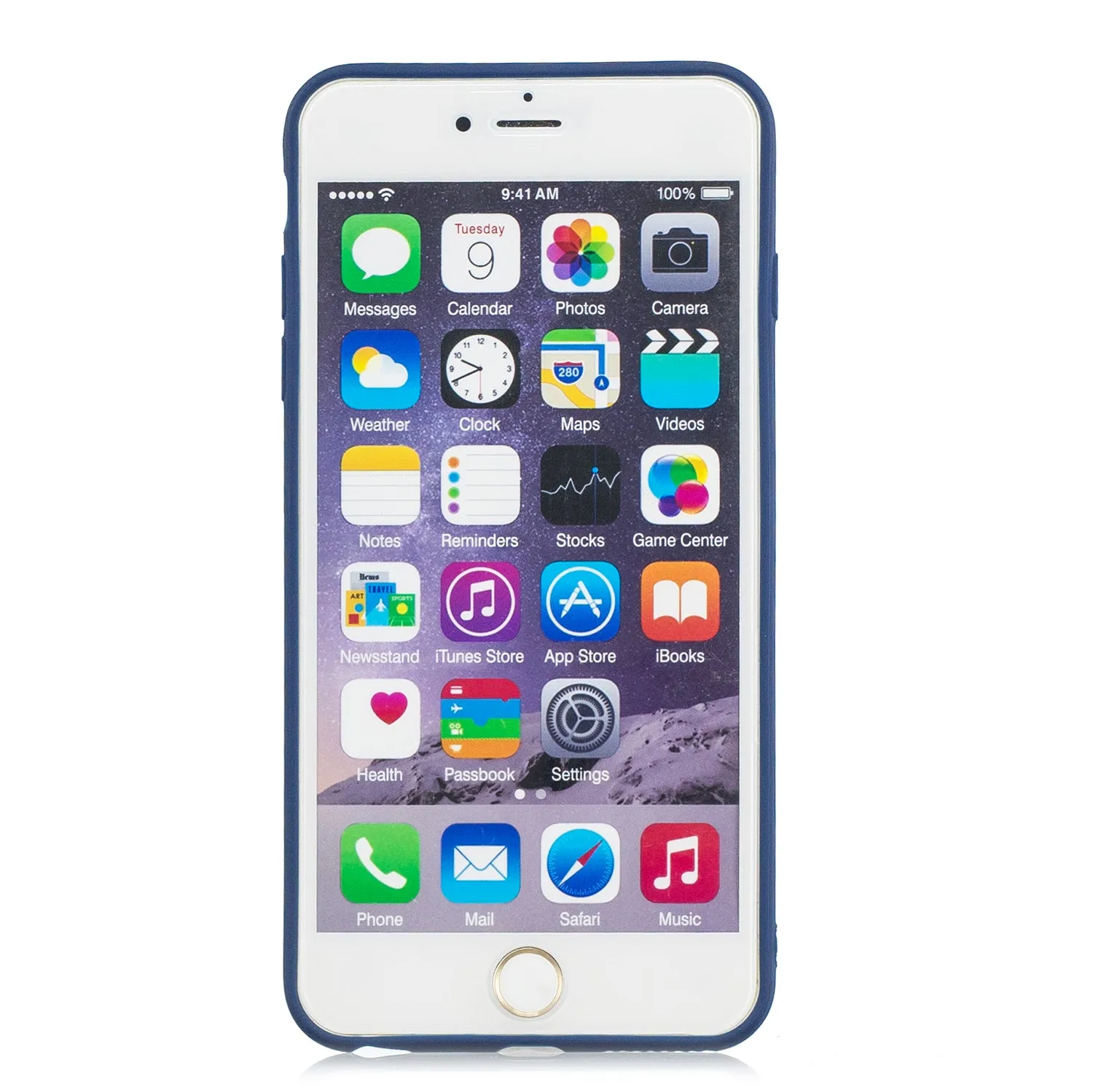 for iPhone 6/6S Lovely Candy Color Matte TPU Anti-scratch Non-slip Protective Cover Back Case red