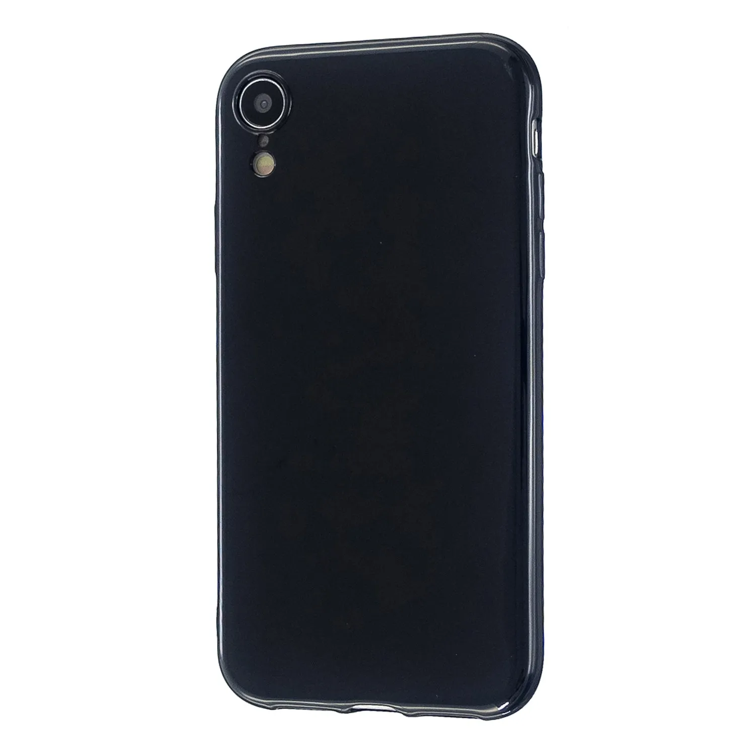 For iPhone X/XS/XS Max/XR  Cellphone Cover Slim Fit Bumper Protective Case Glossy TPU Mobile Phone Shell Bright black