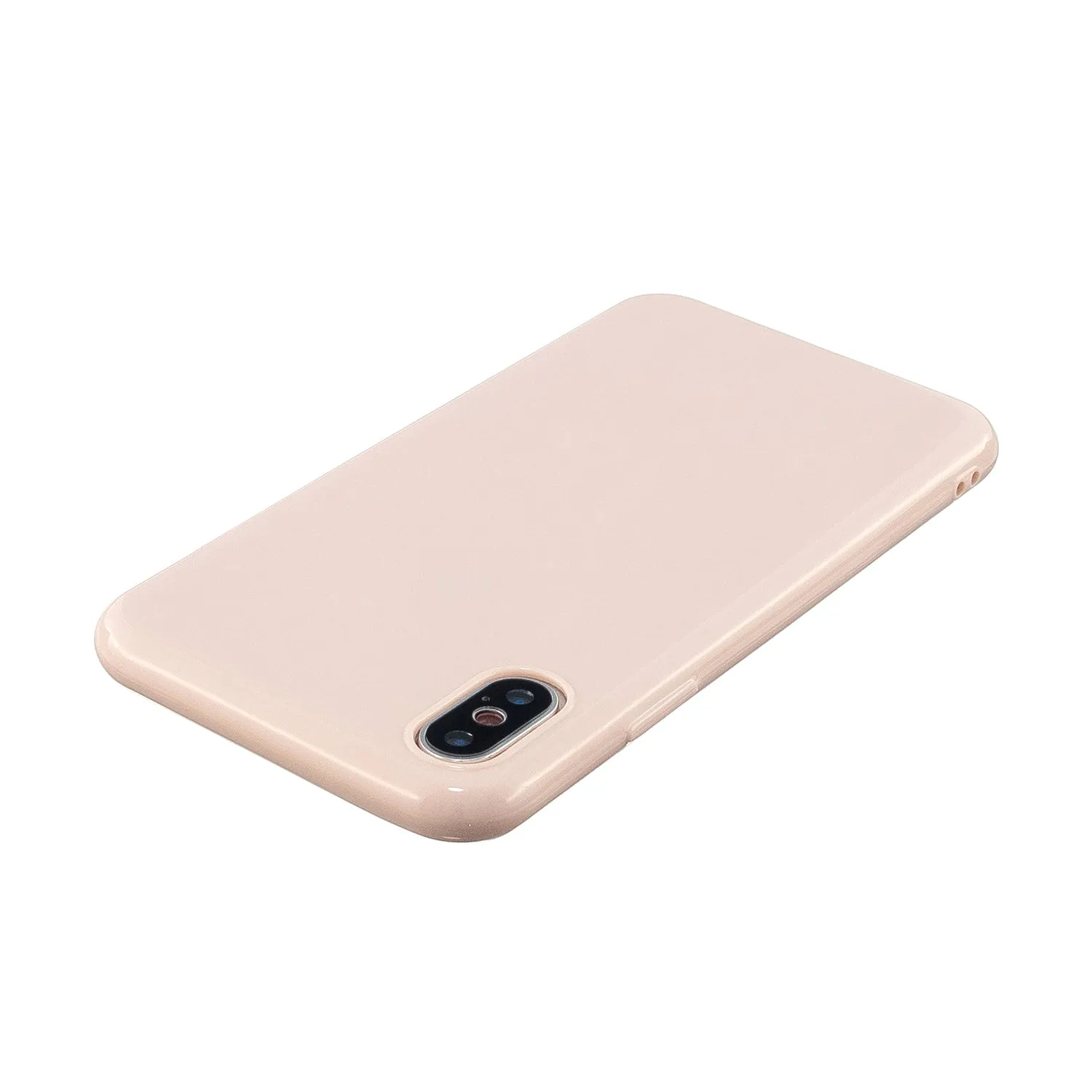 For iPhone X/XS/XS Max/XR  Cellphone Cover Slim Fit Bumper Protective Case Glossy TPU Mobile Phone Shell Lemon yellow