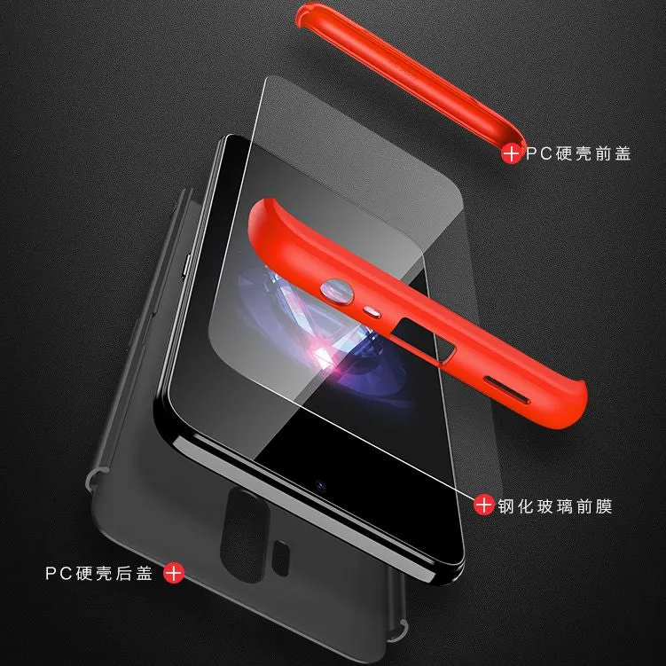 For OPPO A5 2020/A11X Cellphone Cover Hard PC Phone Case Bumper Protective Smartphone Shell black silver