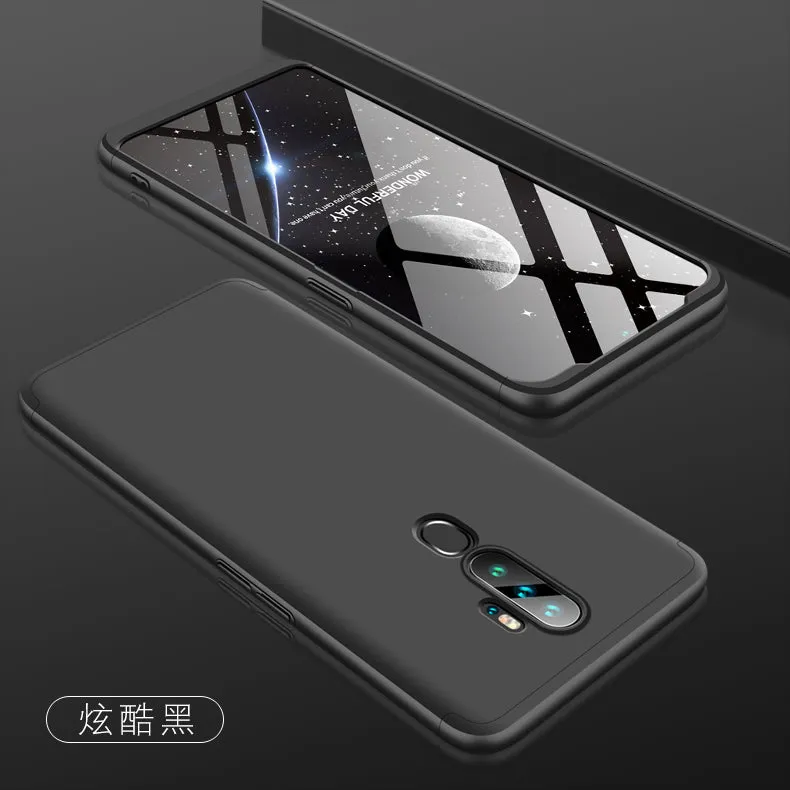For OPPO A5 2020/A11X Cellphone Cover Hard PC Phone Case Bumper Protective Smartphone Shell black