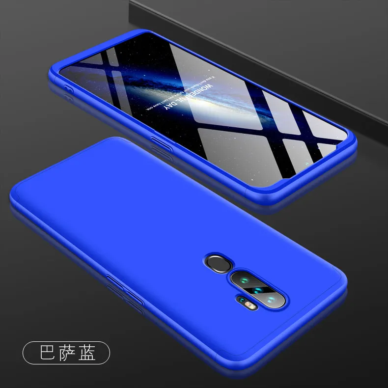 For OPPO A5 2020/A11X Cellphone Cover Hard PC Phone Case Bumper Protective Smartphone Shell blue
