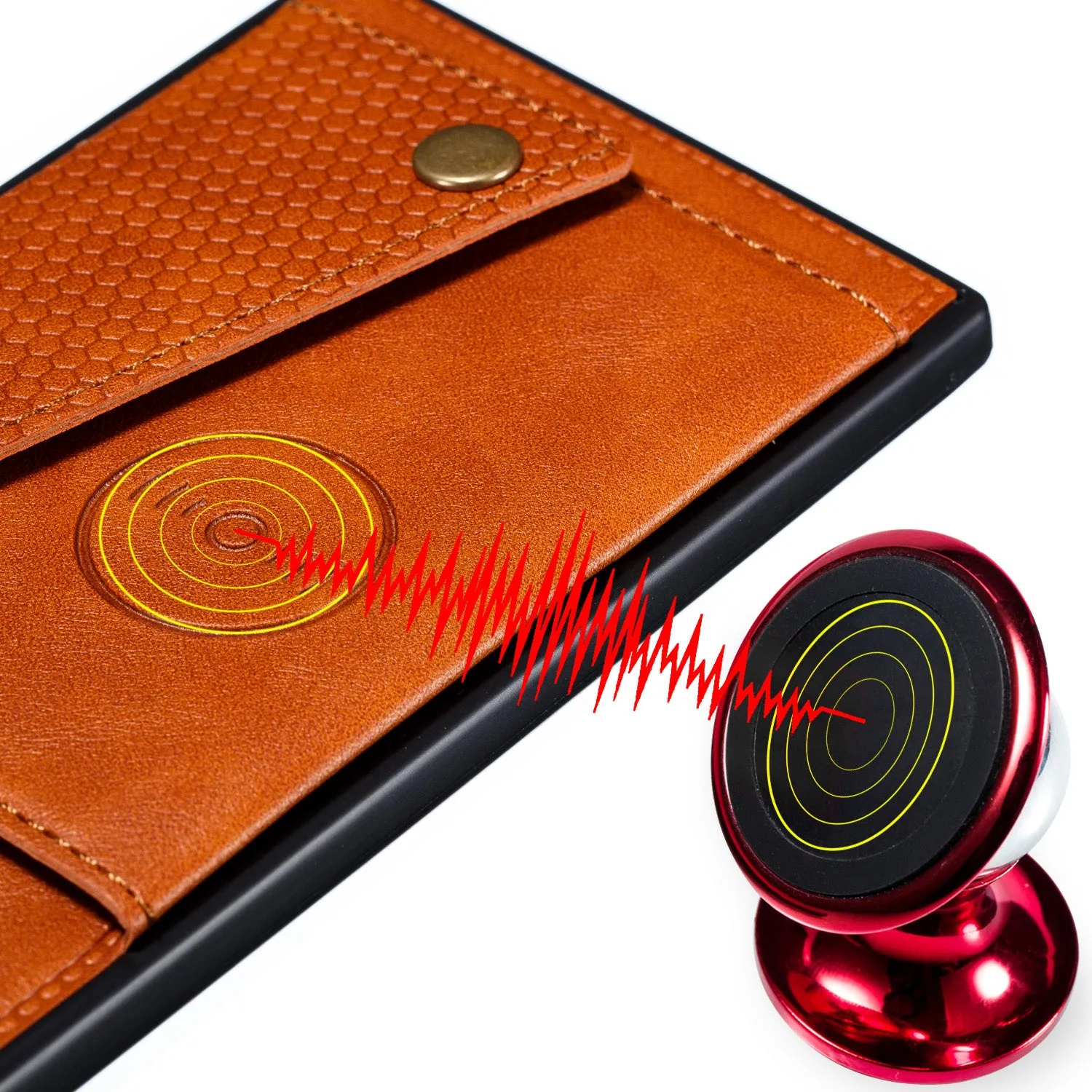 For OPPO A9 2020/Realme XT/Reno 2 Mobile Phone Shell Classic Textured Pattern Buckle Closure Design Anti-fall Smartphone Case  brown