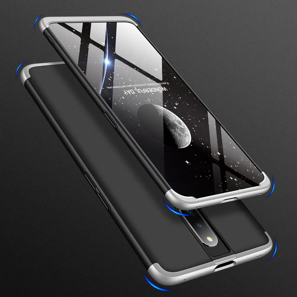 For OPPO F11 pro Ultra Slim PC Back Cover Non-slip Shockproof 360 Degree Full Protective Case blue