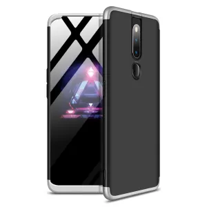 For OPPO F11 pro Ultra Slim PC Back Cover Non-slip Shockproof 360 Degree Full Protective Case Silver black silver