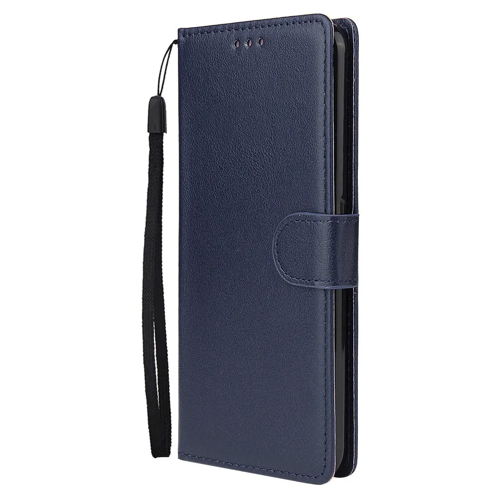 For OPPO F11 Wallet-type PU Leather Protective Phone Case with Buckle & 3 Card Position blue