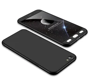 For OPPO F3/A77(International) Slim 3 in 1 Hybrid Hard Case Full Body 360 Degree Protection Back Cover black