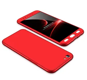 For OPPO F3/A77(International) Slim 3 in 1 Hybrid Hard Case Full Body 360 Degree Protection Back Cover red