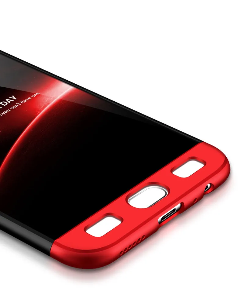 For OPPO F3/A77(International) Slim 3 in 1 Hybrid Hard Case Full Body 360 Degree Protection Back Cover red