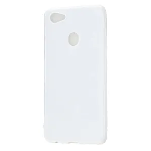 For OPPO F5/F7 Cellphone Cover Soft TPU Mobile Phone Case Screen Protector with Shock Absorption Technology Milk white