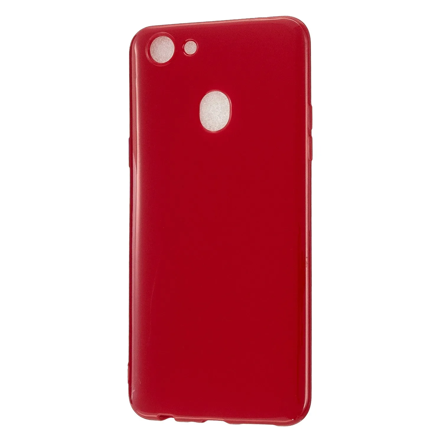 For OPPO F5/F7 Cellphone Cover Soft TPU Mobile Phone Case Screen Protector with Shock Absorption Technology Rose red