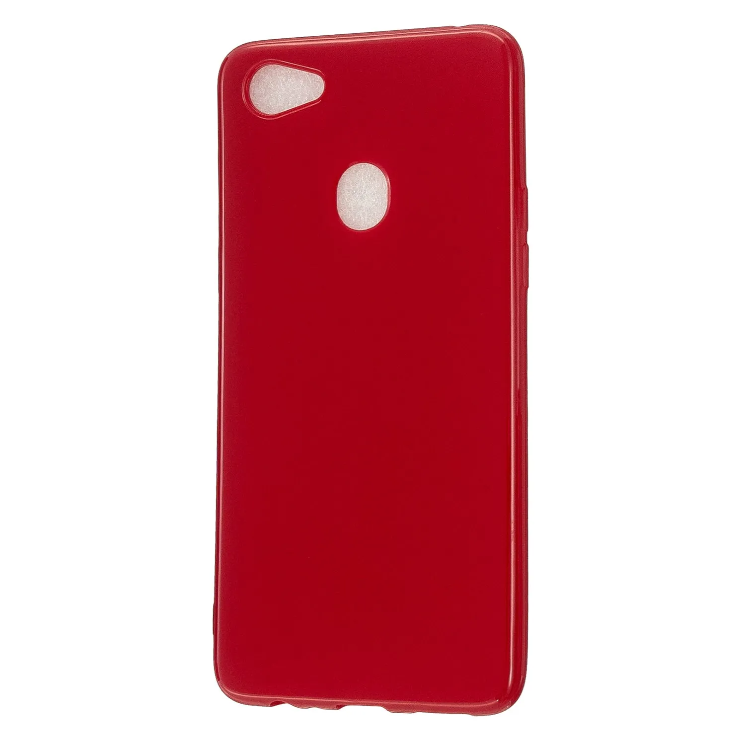 For OPPO F5/F7 Cellphone Cover Soft TPU Mobile Phone Case Screen Protector with Shock Absorption Technology Rose red