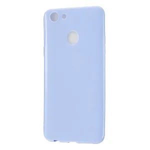 For OPPO F5/F7 Cellphone Cover Soft TPU Mobile Phone Case Screen Protector with Shock Absorption Technology Taro purple