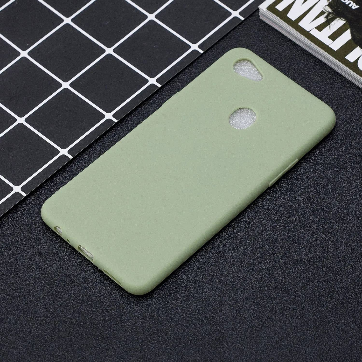 For OPPO F7 Lovely Candy Color Matte TPU Anti-scratch Non-slip Protective Cover Back Case 10