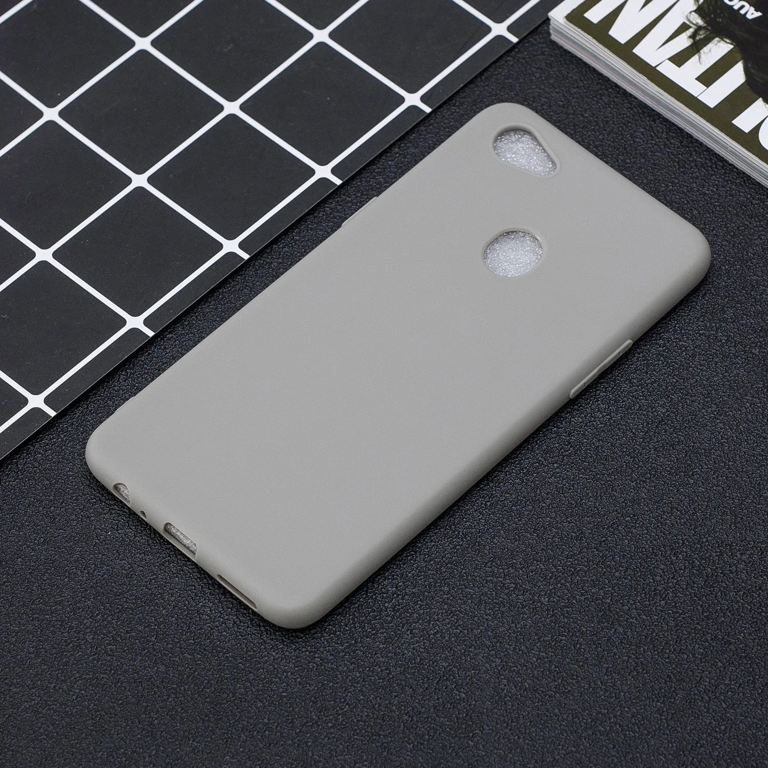 For OPPO F7 Lovely Candy Color Matte TPU Anti-scratch Non-slip Protective Cover Back Case 12