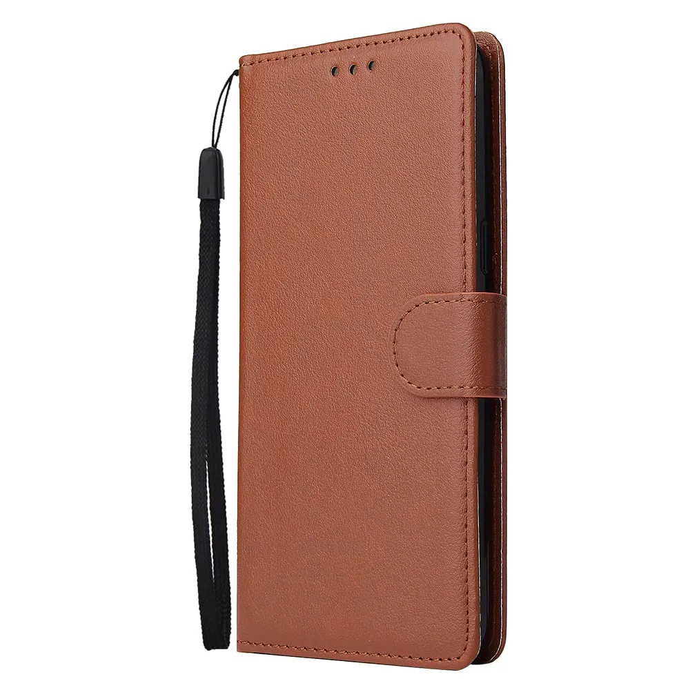 For OPPO F7 Wallet-type PU Leather Protective Phone Case with Buckle & 3 Card Position black