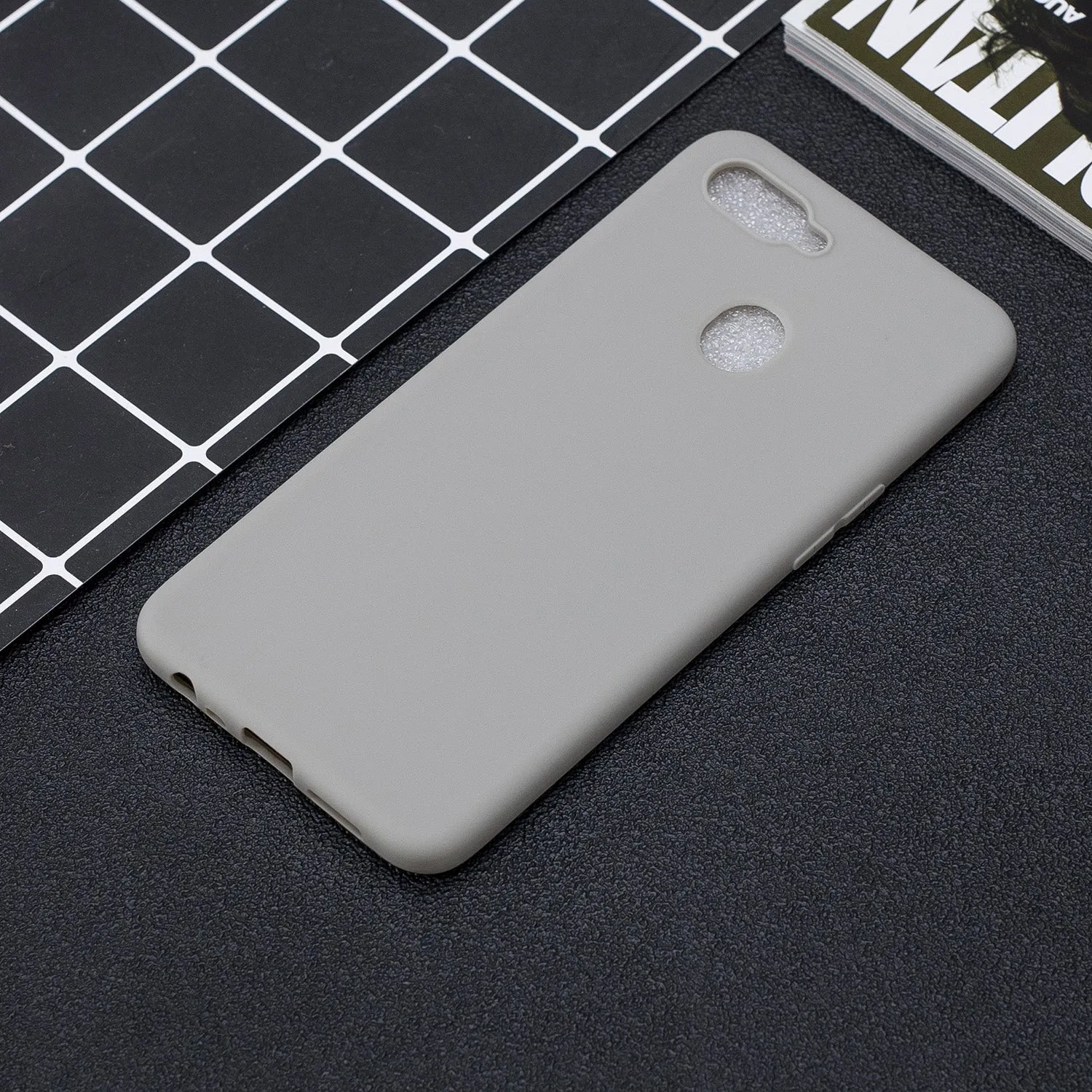For OPPO F9 Lovely Candy Color Matte TPU Anti-scratch Non-slip Protective Cover Back Case 12